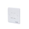 2 Gang 1 way Plate Switch