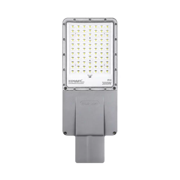 MAAT 300W LED Solar Street Light Pro (MET-PRO-300W-BLSSL) with solar panel and powerful LED array