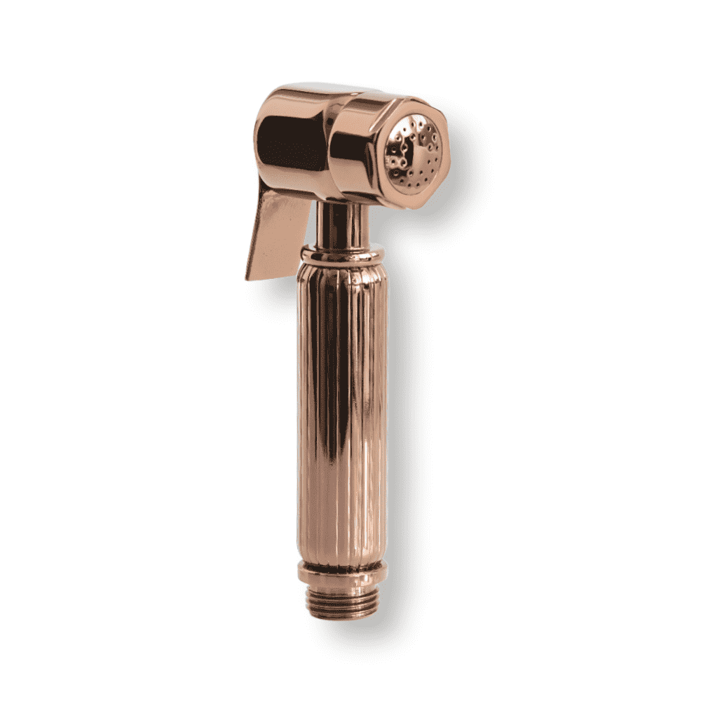 image of MAAT - Shattaf toilet shower spray in red-gold color on a plain white background