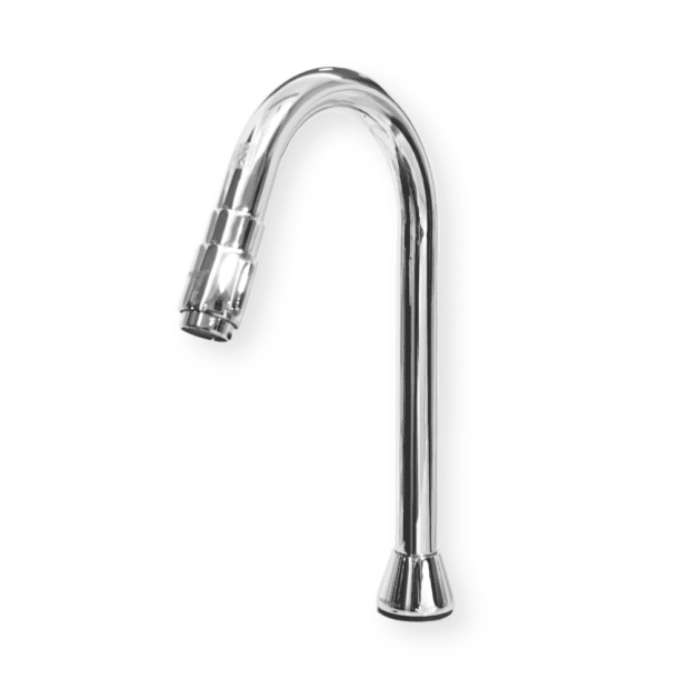 MOUTH OPERATED swan neck faucet