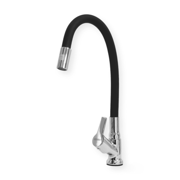 VEGA swan neck Black spout faucet