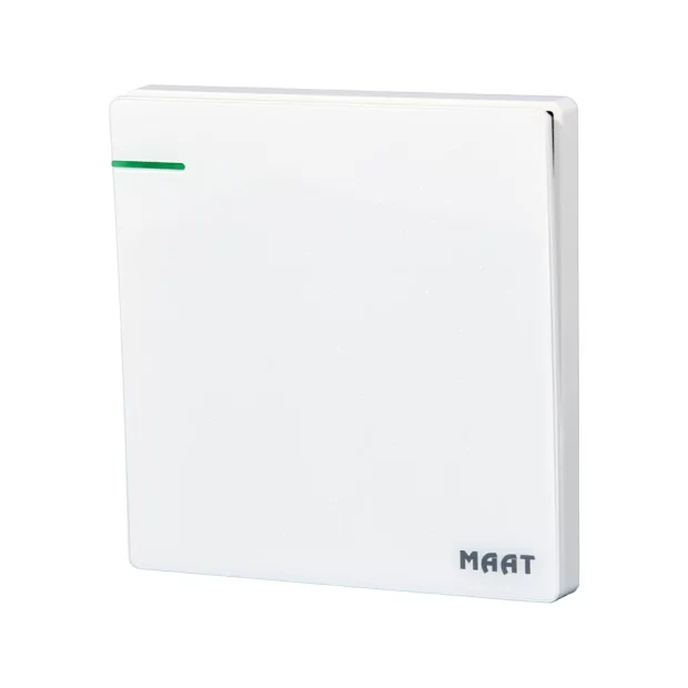 MAAT Pro M8 White 1 Gang 2 Way Switch with crystalline stone-like marble finish and 15-year warranty