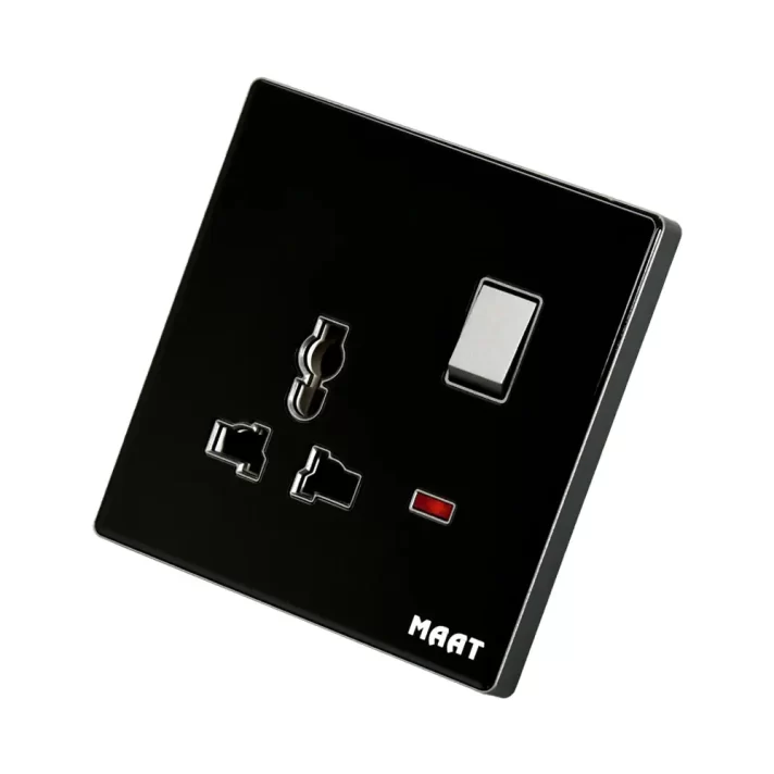 M8 1 Gang Universal Switched Socket with Indicator - Image 2