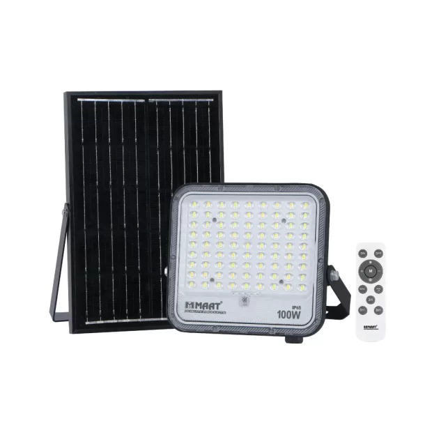 MAAT TK-N Solar Flood Light 100W with solar panel and high brightness LEDs