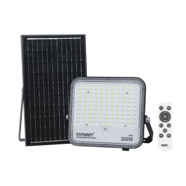 MAAT TK-N Solar Flood Light 300W with solar panel and high brightness LEDs