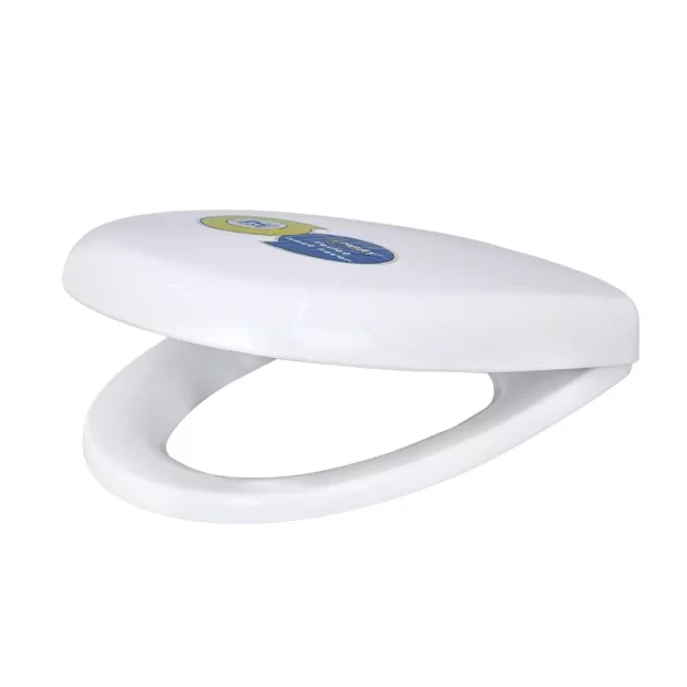 The MAAT Toilet Seat Cover MD-N02, a white toilet seat with a 5-year warranty and clean design.