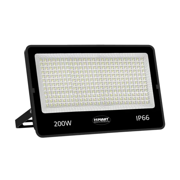 MAAT G7 Series 200W LED Flood Light (MET-G7-200W-LFL413), a highly durable IP66-rated **Outdoor LED Flood Light 200W** for industrial and commercial exterior lighting.