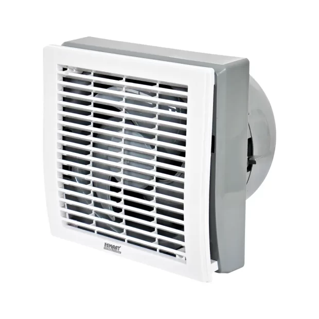 An image of the Industrial-Grade Premium 8" Ventilation Fan FGS8-PRO packaging and unit, highlighting the 8-inch 200mm size and 100% copper motor features.