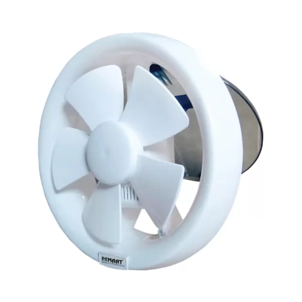 A professional image of the High-Capacity Professional Premium 8" Ventilation Fan MVF-R8 showcasing the 200mm circular white grille and durable motor housing.