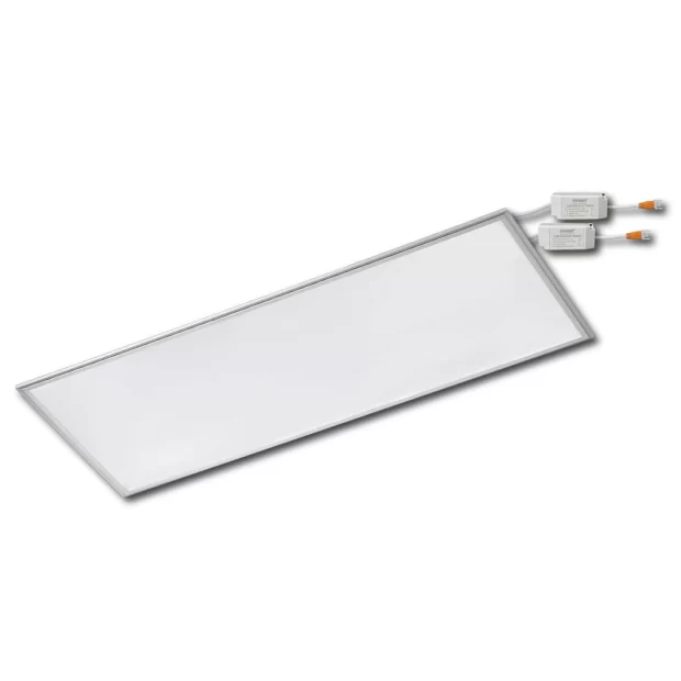 The MAAT Panel Light 115W 60x120 Recessed Backlit showing its slim aluminum frame and large uniform diffusing surface for commercial ceilings.